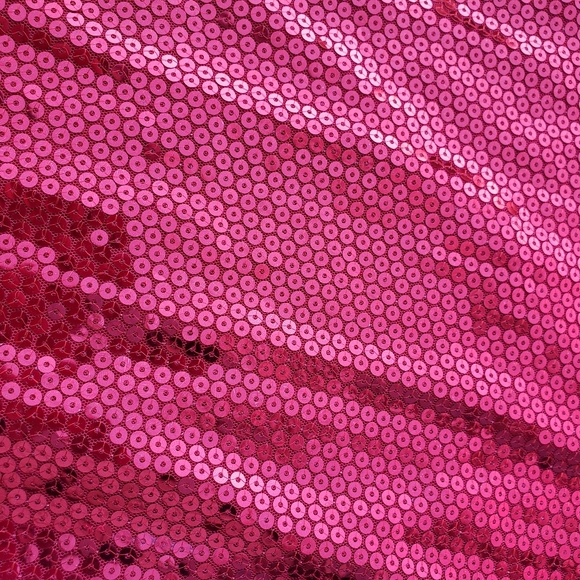 00's Carrie Allen Red Sequined Knit Tank Top Size M - Picture 4 of 6